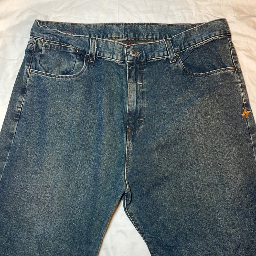 Hurley men’s relaxed loose straight denim jeans Y2K